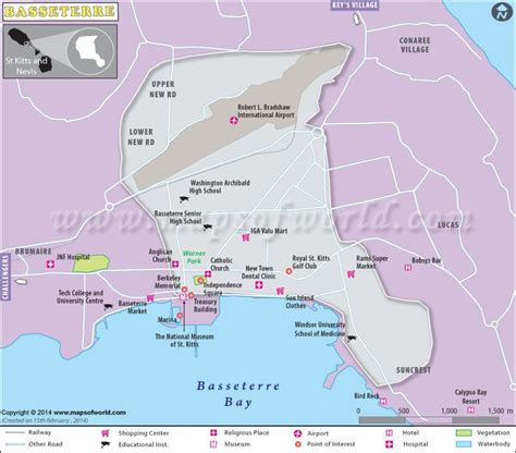 Basseterre Map | Basseterre, St kitts and nevis, Saint kitts and nevis