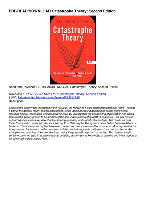 PDF/READ/DOWNLOAD Catastrophe Theory: Second Edition - blogspot/?yers ...