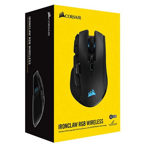 Corsair Ironclaw RGB Wireless Gaming Mouse - Black - Micro Center