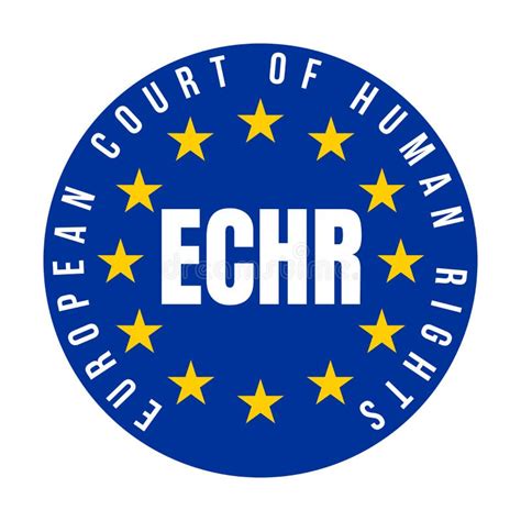 ECHR European Court of Human Rights Symbol Stock Illustration ...