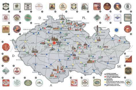 Beer map of Czech Republic - Ontheworldmap.com