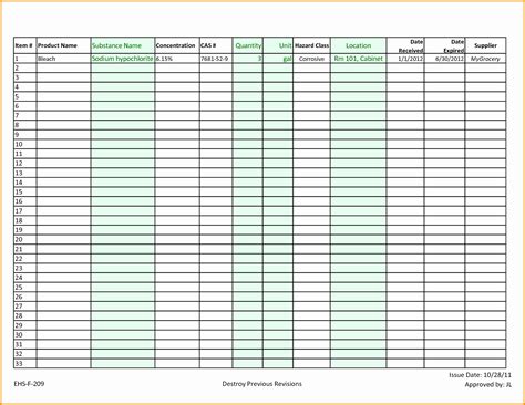 Kitchen Inventory Spreadsheet Excel throughout Restaurant Kitchen Inventory Template Fresh ...