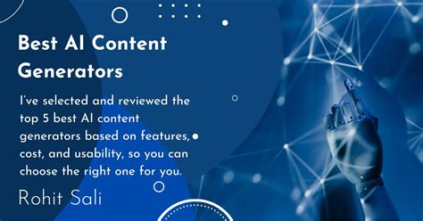 5 Best AI Content Generator Tools in 2023 [Free and Paid]