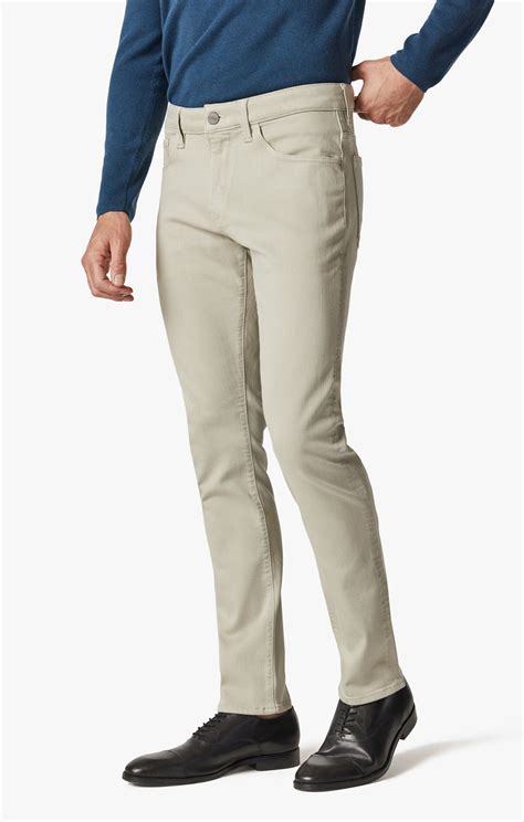 Cool Tapered Leg Pants In Stone Comfort – 34 Heritage Canada