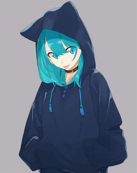 Hoodie Anime Girl Hood - Anime Wallpaper HD