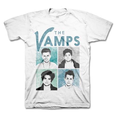 The Vamps White Unisex Four Square T-Shirt | The vamps, Shirts, T shirt