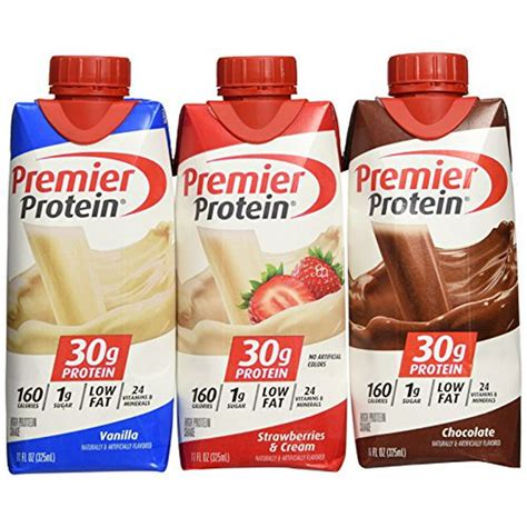 Lot of 12 Premier Protein 30g High Protein Shakes 11 Oz. Variety Pack Contains C - Walmart.com ...