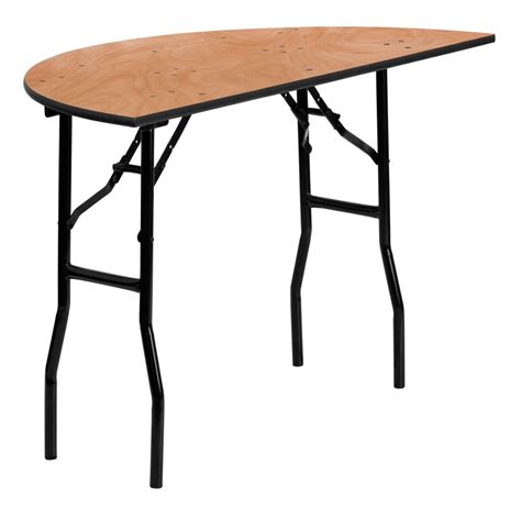 Portable Folding Table - Les Half round folding table