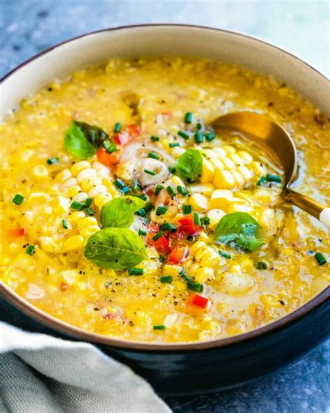 Fresh Corn Soup – A Couple Cooks