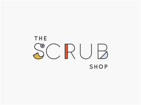 The Scrub Shop Primary Logo by Hannah Rose Beasley on Dribbble