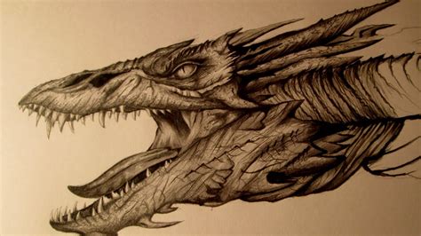 Smaug Amazing Drawing, EPIC FanArt Speed Drawing - YouTube