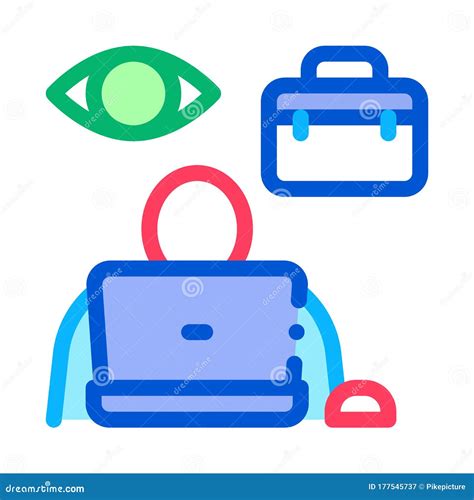 Employee Supervision Icon Vector Outline Illustration Stock Vector ...