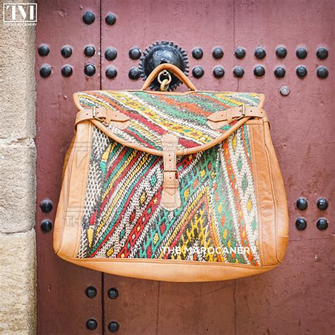 Travel Adventure Leather Bag Kilim Boho Weekender Bag Kilim - Etsy