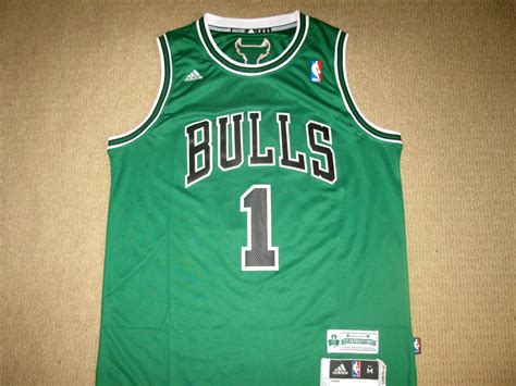 NBA D.ROSE BULLS GREEN REV30 SWINGMAN JERSEY SMALL | eBay