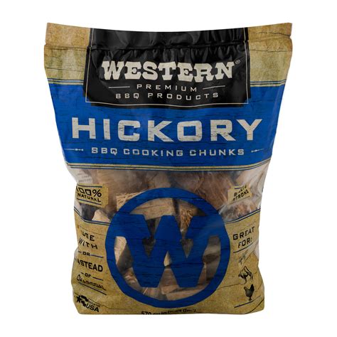 Western Hickory BBQ Smoking Wood Chunks 3.1KG - Outback Adventures Camping Stores