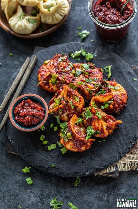 Schezwan Paneer Momos - Cook With Manali