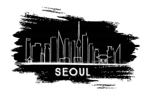 Seoul Skyline Drawing Illustrations, Royalty-Free Vector Graphics ...