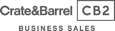 Crate & Barrel - Cb2 Crate & Barrel Logo (1296x800), Png Download