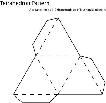 Tetrahedron Template Printable