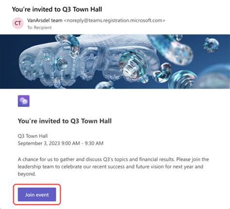 Attend a town hall in Microsoft Teams - Microsoft Support