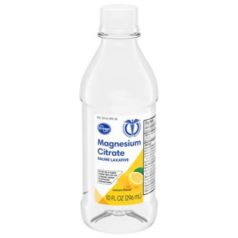 Kroger® Lemony Flavor Magnesium Citrate Saline Laxative, 10 fl oz - Fry’s Food Stores