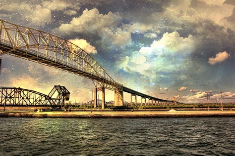 International Bridge Sault Ste Marie Photograph by Evie Carrier - Fine Art America