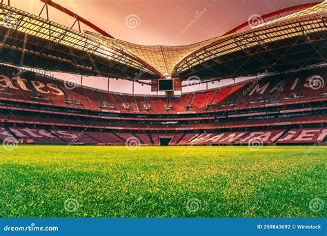 Benfica Stadium on a Sunset Afternoon Editorial Photography - Image of cloud, background: 259843692