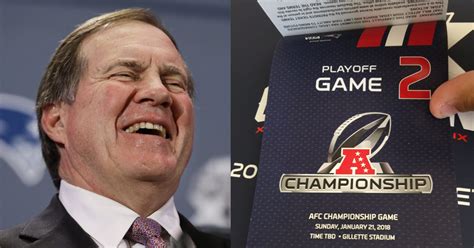 The Patriots Have Already Sent Out AFC Championship Game Tickets To ...