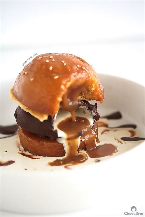 Caramel Buns Ice Cream Burger | Cleobuttera