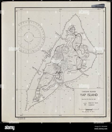 Caroline Islands, Yap Island , Yap Micronesia, Maps Norman B. Leventhal ...