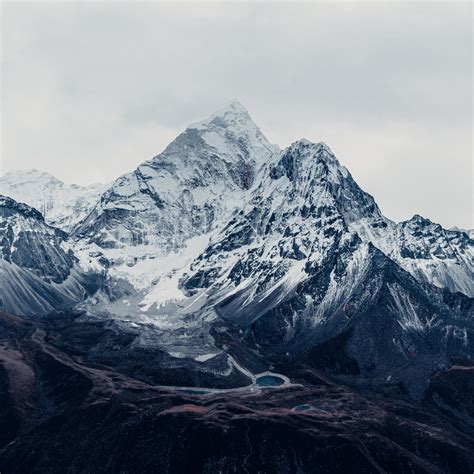 Mount Everest Wallpaper 4K, Mountain Peak, Himalayas, Nepal