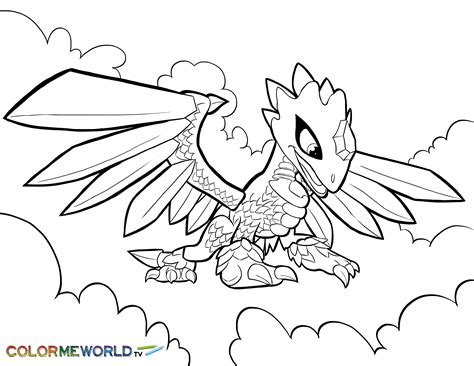 Flashwing Coloring Page | Coloring pages, Skylanders, Free coloring pages