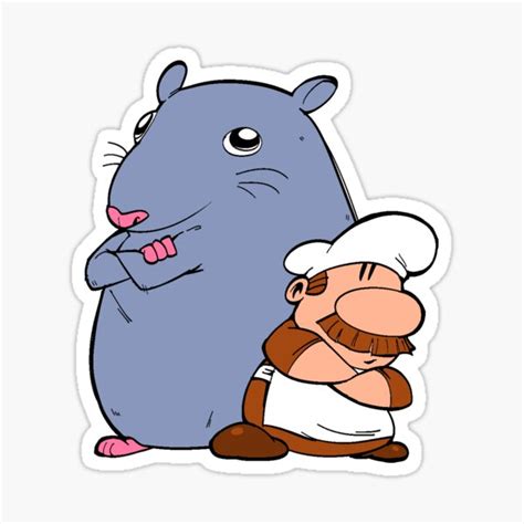 "Pizza Tower Gustavo Stupid Rat Brick " Sticker for Sale by theclownman | Redbubble