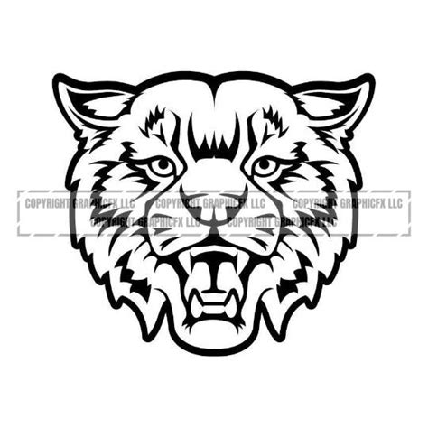 Bobcat Mascot Clipart