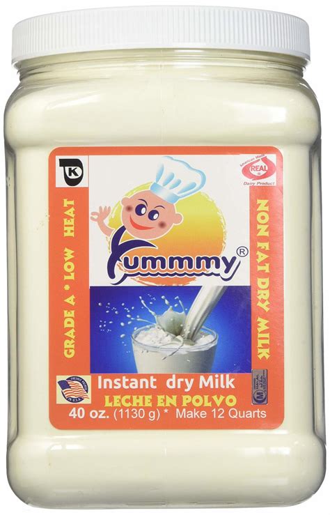 Yummmy Instant Nonfat Dry Milk Powder 2.5 Lbs (40 Oz.), Product of USA, Kosher a - Milk & Non ...