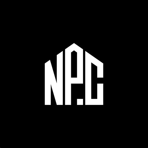 NPC letter logo design on BLACK background. NPC creative initials letter logo concept. NPC ...