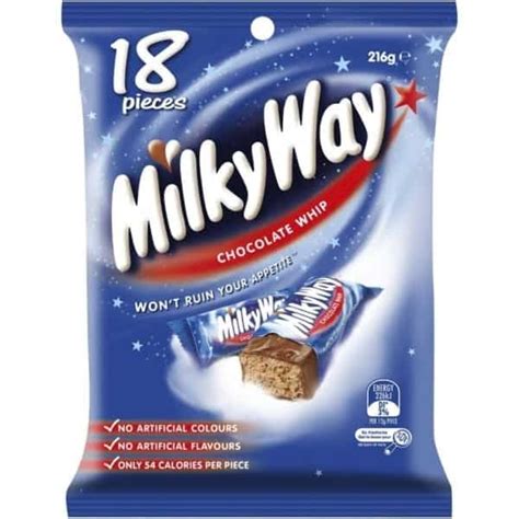 Buy Milky Way Chocolate Medium Party Share Bag 18 Pieces 180g Online | Worldwide Delivery ...