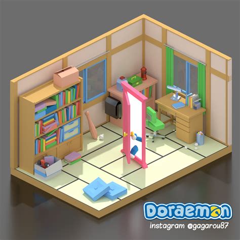 Doraemon Nobita's Room - Finished Projects - Blender Artists Community