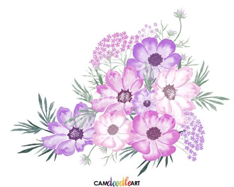 Purple And Pink Flowers PNG Transparent Purple And Pink Flowers.PNG ...