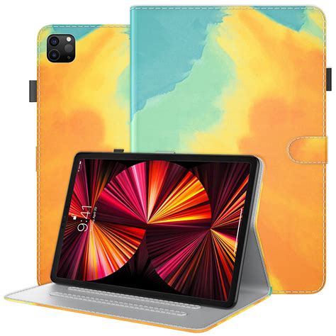 Case for iPad Pro 12.9 2021 5th/4th/3rd Generation, PU Leather ...