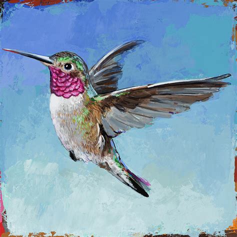 Hummingbird #6 Painting by David Palmer