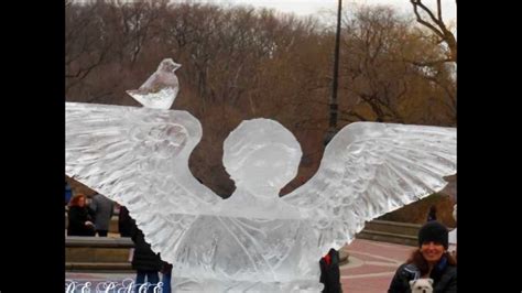 ICE SCULPTURE PHOTOS IN CENTRAL PARK 2014 - YouTube