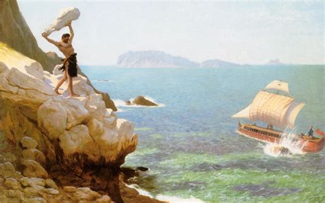 Jean-Leon Gerome - Polyphemus. Tags: odyssey, odysseus, ulysses ...