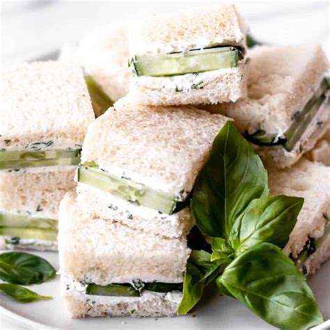 Cucumber Tea Sandwiches - Delicious Little Bites