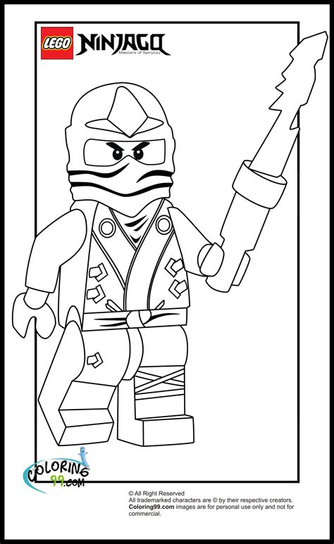 LEGO Ninjago Zane Coloring Pages | Minister Coloring