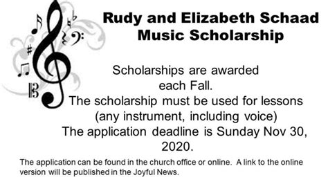 Music Scholarships – Home Page