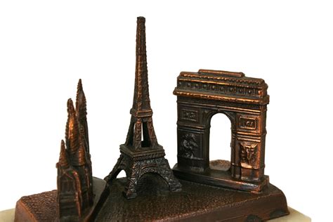 Eiffel Tower and Paris Souvenir Paperweight