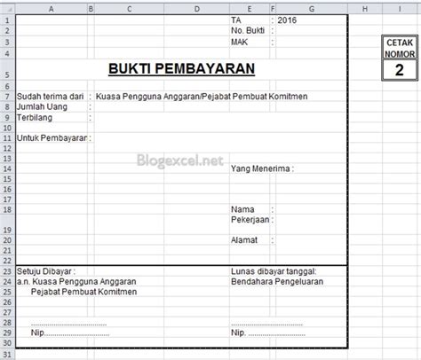 Cara Membuat Rumus Kwitansi Excel - Blog Tutorial Microsoft Excel