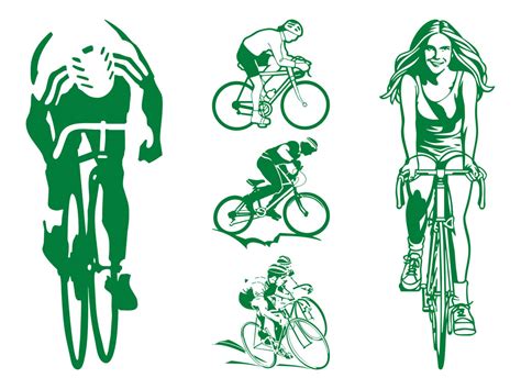 Cycling People Graphics Vector Art & Graphics | freevector.com