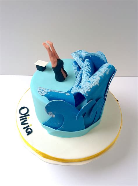 Swim Cake. Here's to all you swimmers! | Swimming cake, Cake, Pool ...